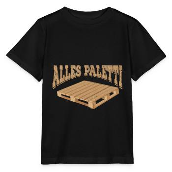 Lager Lagerarbeiter Lagerist Palette Alles Paletti - Stanley/Stella Kinder T-Shirt MINI CREATOR  - Schwarz - Vorne - Mikhail (115cm)