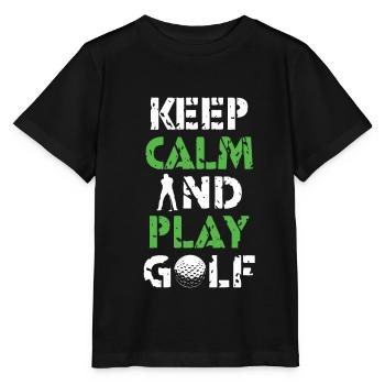 Golf Golfeurs golf clubs de golf Terrain de golf - T-shirt bio MINI CREATOR Stanley/Stella Enfant - noir - Devant - Mikhail (115cm)