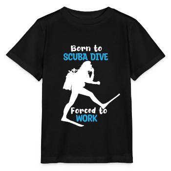 Diver Diver Sea Snorkeling Réservoir de plongée - T-shirt bio MINI CREATOR Stanley/Stella Enfant - noir - Devant - Mikhail (115cm)