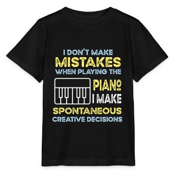 Piano Piano Électrique Piano Piano Debout Piano - T-shirt bio MINI CREATOR Stanley/Stella Enfant - noir - Devant - Mikhail (115cm)