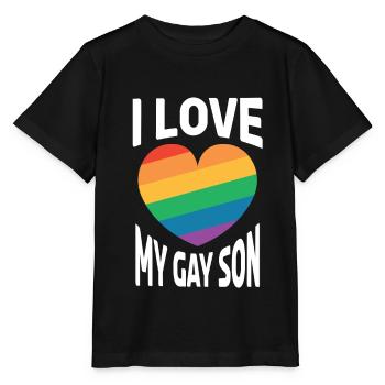 Gay Homosexuell Schwul Lespisch LGBT - Stanley/Stella Kinder T-Shirt MINI CREATOR  - Schwarz - Vorne - Mikhail (115cm)