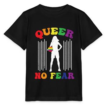 Gay Homosexuell Schwul Lespisch LGBT - Stanley/Stella Kinder T-Shirt MINI CREATOR  - Schwarz - Vorne - Mikhail (115cm)