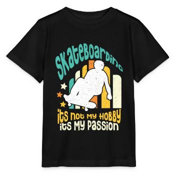 Skateboard Skateboard Skateboarder Patinage - T-shirt bio MINI CREATOR Stanley/Stella Enfant - noir - Devant - Mikhail (115cm)
