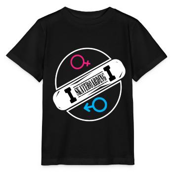 Skateboard Skateboard Skate Skater Skateboard - T-shirt bio MINI CREATOR Stanley/Stella Enfant - noir - Devant - Mikhail (115cm)