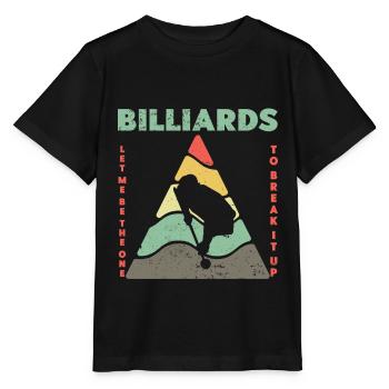 Billard Billardkugel Billarddreieck Kö - Stanley/Stella Kinder T-Shirt MINI CREATOR  - Schwarz - Vorne - Mikhail (115cm)