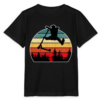 Escooter Scooter Stunt - T-shirt bio MINI CREATOR Stanley/Stella Enfant - noir - Devant - Mikhail (115cm)