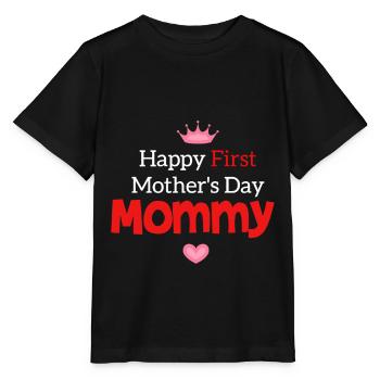 Happy Mothers Day Mother's Day Mother's Day Gift - Stanley/Stella MINI CREATOR Kids’ T-Shirt - black - Front - Mikhail (115cm)