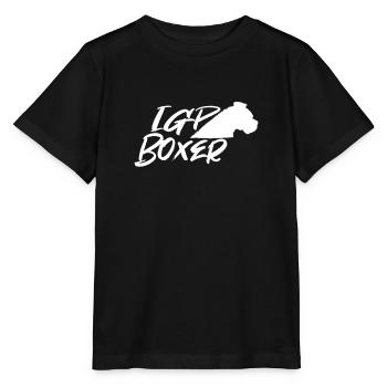 IGP Boxer Blanc - T-shirt bio MINI CREATOR Stanley/Stella Enfant - noir - Devant - Mikhail (115cm)