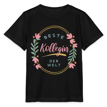 Beste Kollegin der Welt - Stanley/Stella Kinder T-Shirt MINI CREATOR  - Schwarz - Vorne - Mikhail (115cm)