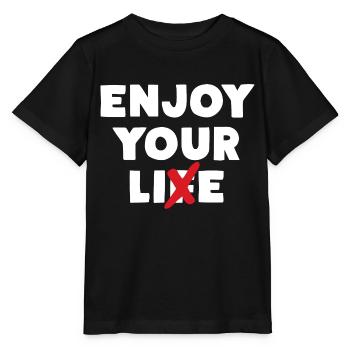 Enjoy Your Lie - Stanley/Stella MINI CREATOR Kids’ T-Shirt - black - Front - Mikhail (115cm)