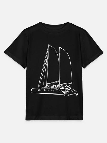 Segel Yacht - Stanley/Stella Kinder T-Shirt MINI CREATOR  - Schwarz
