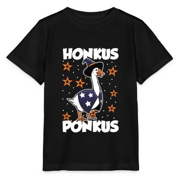 Honk goose Honkus ponkus - Stanley/Stella MINI CREATOR Kids’ T-Shirt - black - Front - Mikhail (115cm)