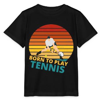 tennis / tennis / tennis players / tennis games - Stanley/Stella MINI CREATOR Kids’ T-Shirt - black - Front - Mikhail (115cm)