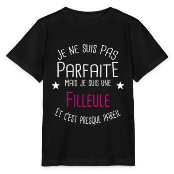 Filleule - T-shirt bio MINI CREATOR Stanley/Stella Enfant - noir - Devant - Mikhail (115cm)