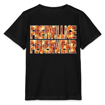 Freiwillige Feuerwehr - Stanley/Stella Kinder T-Shirt MINI CREATOR  - Schwarz - Vorne - Mikhail (115cm)