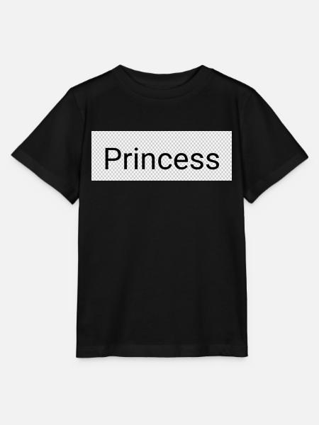 Princess - Stanley/Stella Kinder T-Shirt MINI CREATOR - Schwarz