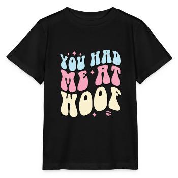 Tu m’as eu à Woof - T-shirt bio MINI CREATOR Stanley/Stella Enfant - noir - Devant - Mikhail (115cm)