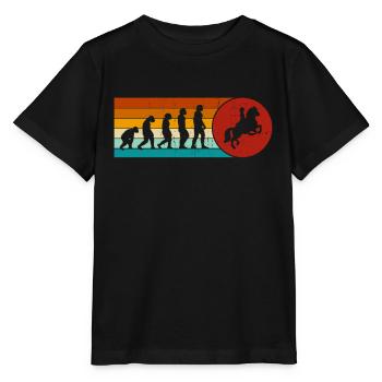 Dressur Reiten Reiten Reiter Reiten - Stanley/Stella Kinder T-Shirt MINI CREATOR  - Schwarz - Vorne - Mikhail (115cm)