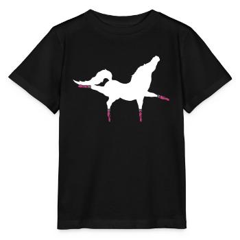 Dressur Reiten Reiten Reiter Reiten - Stanley/Stella Kinder T-Shirt MINI CREATOR  - Schwarz - Vorne - Mikhail (115cm)