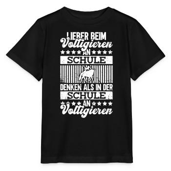 Vaulting equestrian sport Vaulting equestrian sport - Stanley/Stella MINI CREATOR Kids’ T-Shirt - black - Front - Mikhail (115cm)