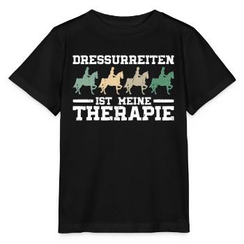 Le dressage est ma thérapie - Dressage - T-shirt bio MINI CREATOR Stanley/Stella Enfant - noir - Devant - Mikhail (115cm)