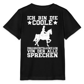 Entraîneur de dressage dressage équitation dressage équitation - T-shirt bio MINI CREATOR Stanley/Stella Enfant - noir - Devant - Mikhail (115cm)