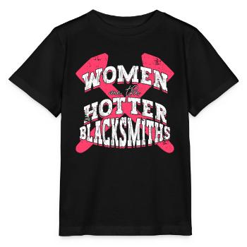 Women are the sharpest smiths - Blacksmith - Stanley/Stella MINI CREATOR Kids’ T-Shirt - black - Front - Mikhail (115cm)