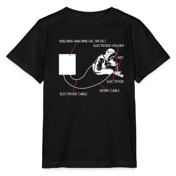 Welding Assembly - Welder Craftsman - Stanley/Stella MINI CREATOR Kids’ T-Shirt - black - Front - Mikhail (115cm)