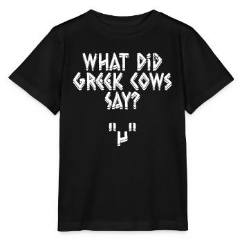 Greek Mythology Ancient Greek God - Stanley/Stella MINI CREATOR Kids’ T-Shirt - black - Front - Mikhail (115cm)