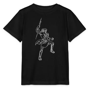 Zeus Greek Mythology Greek God - Stanley/Stella MINI CREATOR Kids’ T-Shirt - black - Front - Mikhail (115cm)