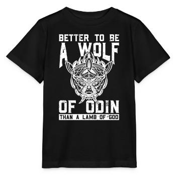 Nordische Mythologie Odin Wikinger Nordisch Gott - Stanley/Stella Kinder T-Shirt MINI CREATOR  - Schwarz - Vorne - Mikhail (115cm)