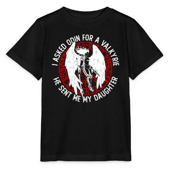 Nordische Mythologie Odin Wikinger Nordisch Gott - Stanley/Stella Kinder T-Shirt MINI CREATOR  - Schwarz - Vorne - Mikhail (115cm)