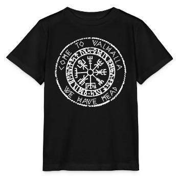 Nordische Mythologie Walhalla Wikinger Gott - Stanley/Stella Kinder T-Shirt MINI CREATOR  - Schwarz - Vorne - Mikhail (115cm)