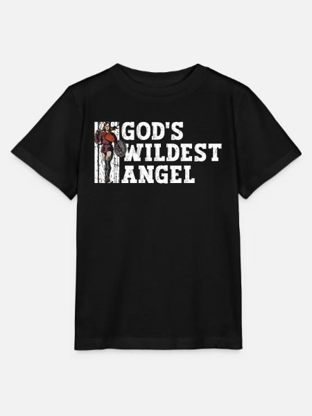 God's Wildest Angel - Nordische Mythologie - Stanley/Stella T-shirt MINI CREATOR til børn - sort