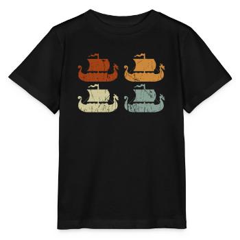 Nordische Mythologie Wikinger Nordisch Odin - Stanley/Stella Kinder T-Shirt MINI CREATOR  - Schwarz - Vorne - Mikhail (115cm)