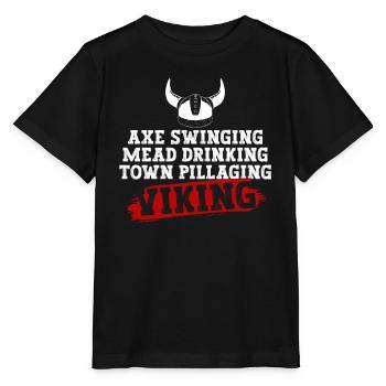 Nordische Mythologie Odin Wikinger Nordisch Gott - Stanley/Stella Kinder T-Shirt MINI CREATOR  - Schwarz - Vorne - Mikhail (115cm)