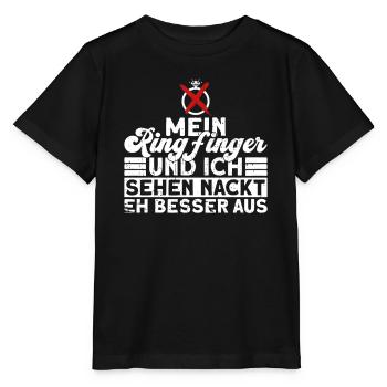 Scheidungsparty Scheidung Ex Frau Geschieden - Stanley/Stella Kinder T-Shirt MINI CREATOR  - Schwarz - Vorne - Mikhail (115cm)