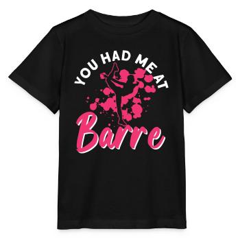 Du hattest mich bei Barre - Ballett-Tänzerin - Stanley/Stella Kinder T-Shirt MINI CREATOR  - Schwarz - Vorne - Mikhail (115cm)