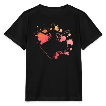 Belly Dancer Watercolor Dancing Belly Dance - Stanley/Stella MINI CREATOR Kids’ T-Shirt - black - Front - Mikhail (115cm)