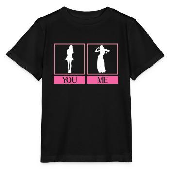 Elle: Femme normale Moi: Danseuse du ventre - Danseuse du ventre - T-shirt bio MINI CREATOR Stanley/Stella Enfant - noir - Devant - Mikhail (115cm)