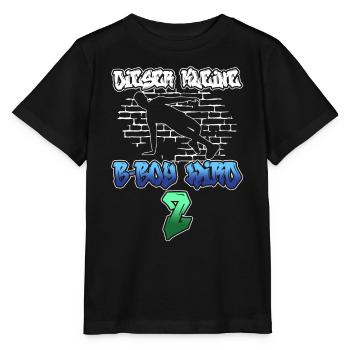 Dieser Kleine B-Boy Wird 2 - Breakdance - Stanley/Stella Kinder T-Shirt MINI CREATOR  - Schwarz - Vorne - Mikhail (115cm)