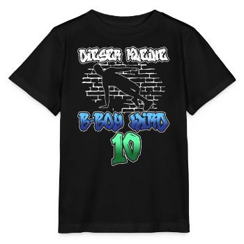 Dieser Kleine B-Boy Wird 10 - Breakdance - Stanley/Stella Kinder T-Shirt MINI CREATOR  - Schwarz - Vorne - Mikhail (115cm)