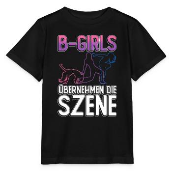 B-Girls Übernehmen Die Szene - Breakdance - Stanley/Stella Kinder T-Shirt MINI CREATOR  - Schwarz - Vorne - Mikhail (115cm)
