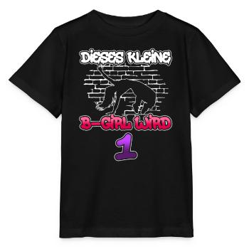 Dieses Kleine B-Girl Wird 1 - Breakdance - Stanley/Stella Kinder T-Shirt MINI CREATOR  - Schwarz - Vorne - Mikhail (115cm)