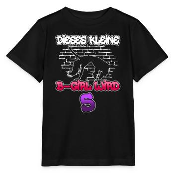 Dieses Kleine B-Girl Wird 5 - Breakdance - Stanley/Stella Kinder T-Shirt MINI CREATOR  - Schwarz - Vorne - Mikhail (115cm)