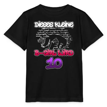 Dieses Kleine B-Girl Wird 10 - Breakdance - Stanley/Stella Kinder T-Shirt MINI CREATOR  - Schwarz - Vorne - Mikhail (115cm)