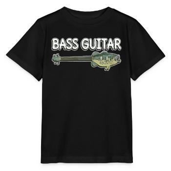 Guitare basse - Guitariste basse Basse - T-shirt bio MINI CREATOR Stanley/Stella Enfant - noir - Devant - Mikhail (115cm)