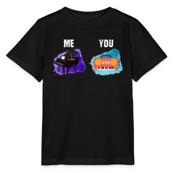 Ich Du - Pianiste Pianiste - T-shirt bio MINI CREATOR Stanley/Stella Enfant - noir - Devant - Mikhail (115cm)