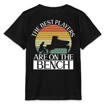 Die besten Spieler sitzen auf der Bank - Piano - Stanley/Stella Kinder T-Shirt MINI CREATOR  - Schwarz - Vorne - Mikhail (115cm)