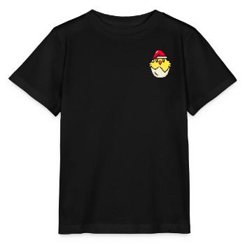 Chicks Pixélisé Noël - Drôle de Noël de Chick - T-shirt bio MINI CREATOR Stanley/Stella Enfant - noir - Devant - Mikhail (115cm)